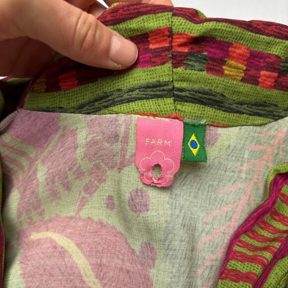 Farm Rio Brazil Tropical Print Jumpsuit Women's P US Small Boho - Picture 4 of 10